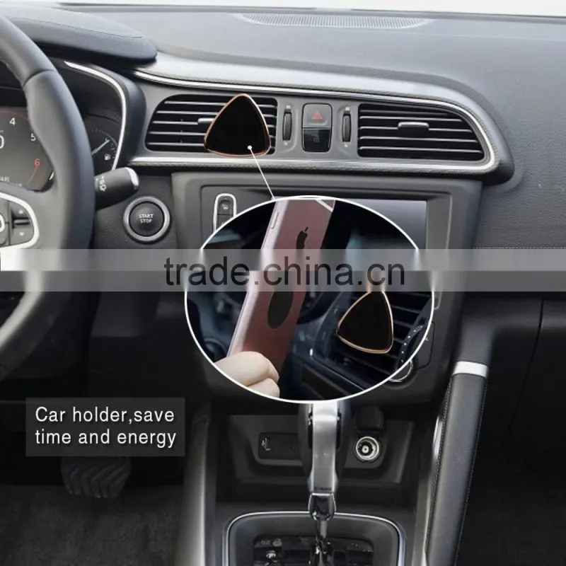 Wholesale high quality aluminum alloy detachable compatible mini 360 free rotation air vent car mount for phone