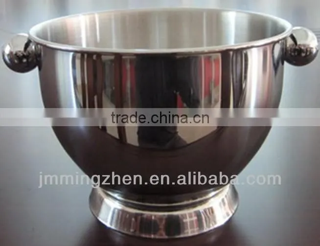 1.5L stainless steel ice bucket metal beer cooler with handle