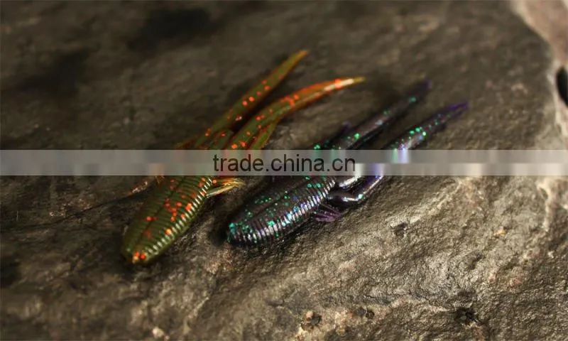salt soft fishing lure,freshwater soft lure 2.3g 68mm