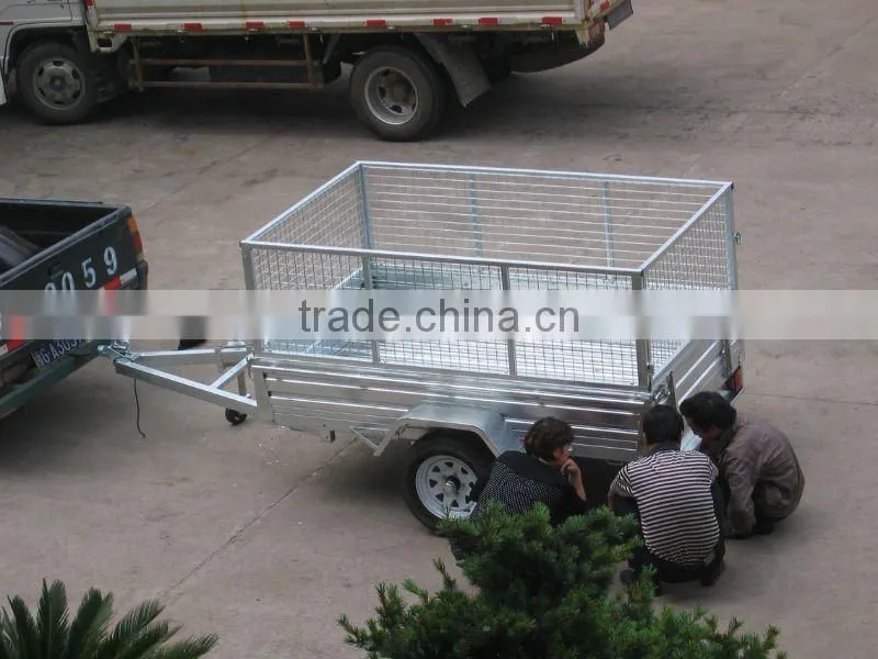 Cage Trailer with Cover Bridge Support