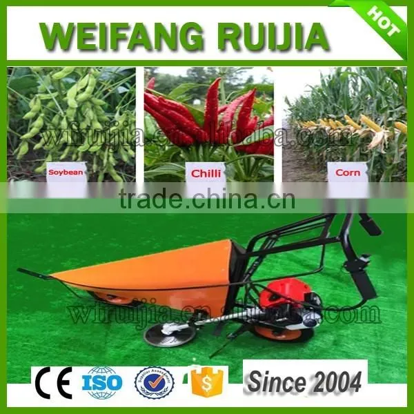 Small Petrol type harvester machine of corn and soybean,mini soybean harvester