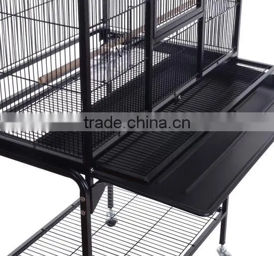 32" x 18" x 63" Metal Bird Cage Aviary With Stand