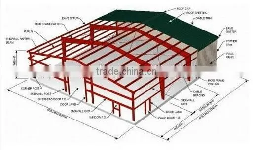 light steel structure warehouse for sale