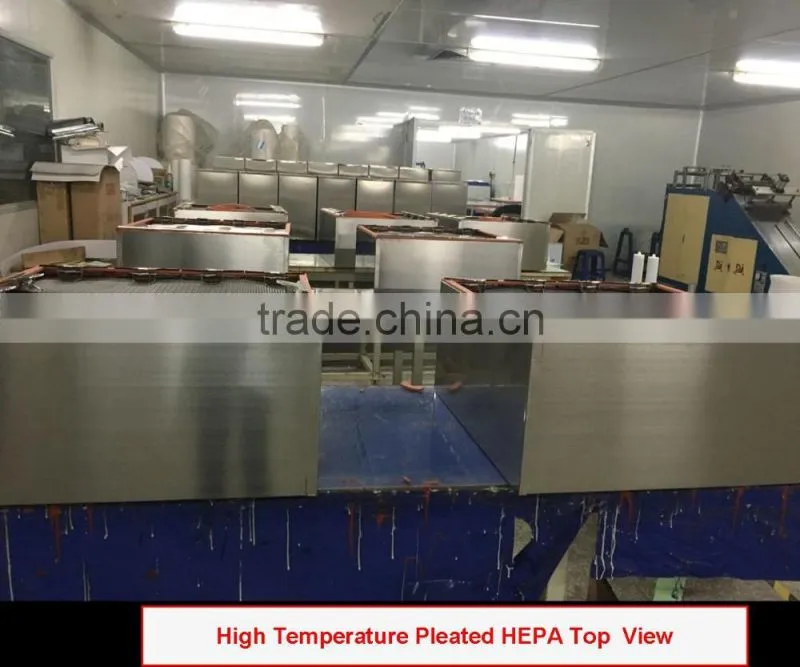 High temperature resistant panel hepa filter for hospital