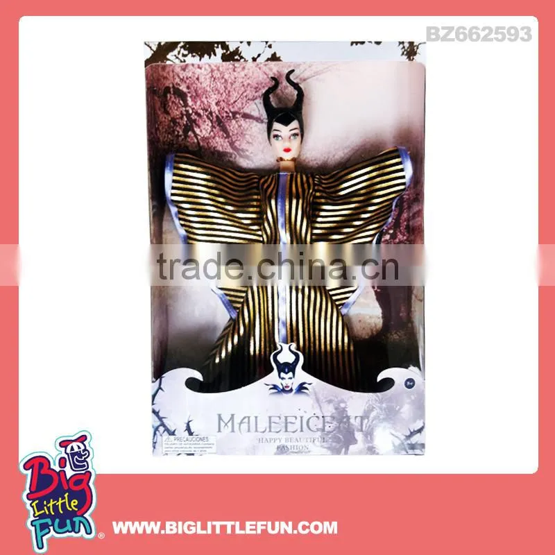 11 inch solid children maleficent doll toy