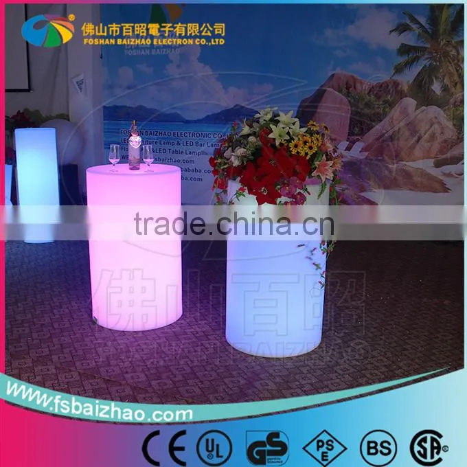 Electronic led plastic ice bucket for beer
