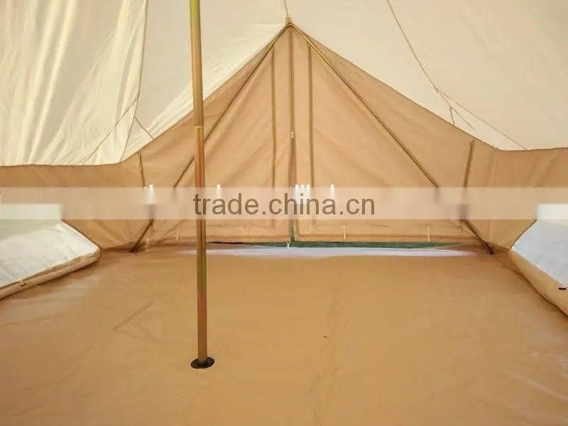 4m Outdoor Canvas Bell Tent Waterproof Luxury Camping Bell Tents