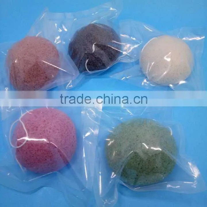 natural beautiful face konjac sponge low price high quality