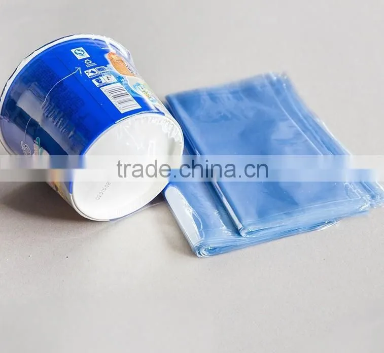 PVC shrink packaging film for heat sealable bottle cap
