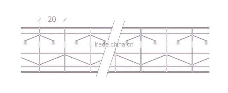 High Quality Thick Multiwall Hollow Polycarbonate Sheet 25mm thickness UV Protector 10 Years Warranty PC Roofing Panel