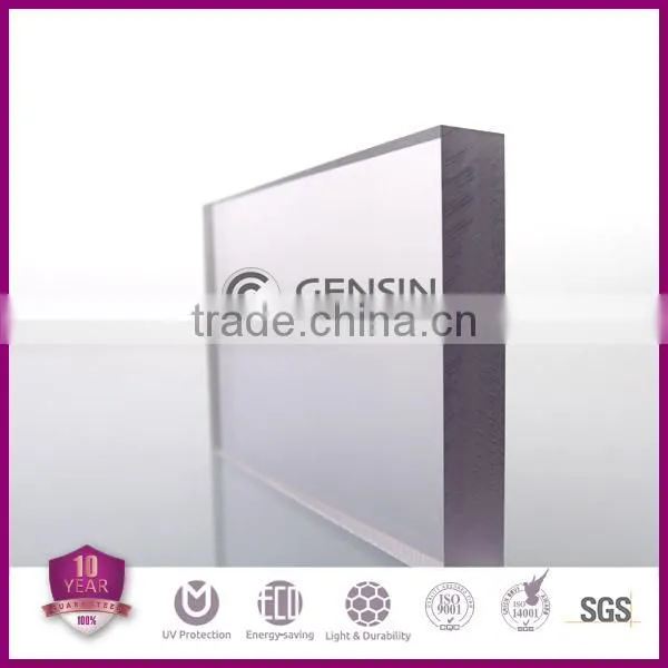 20mm Thicken Polycarbonate Solid Sheet,Plexiglass,Solid Polycarbonate Sheet Transparent One Side or Double Sides UV Coating