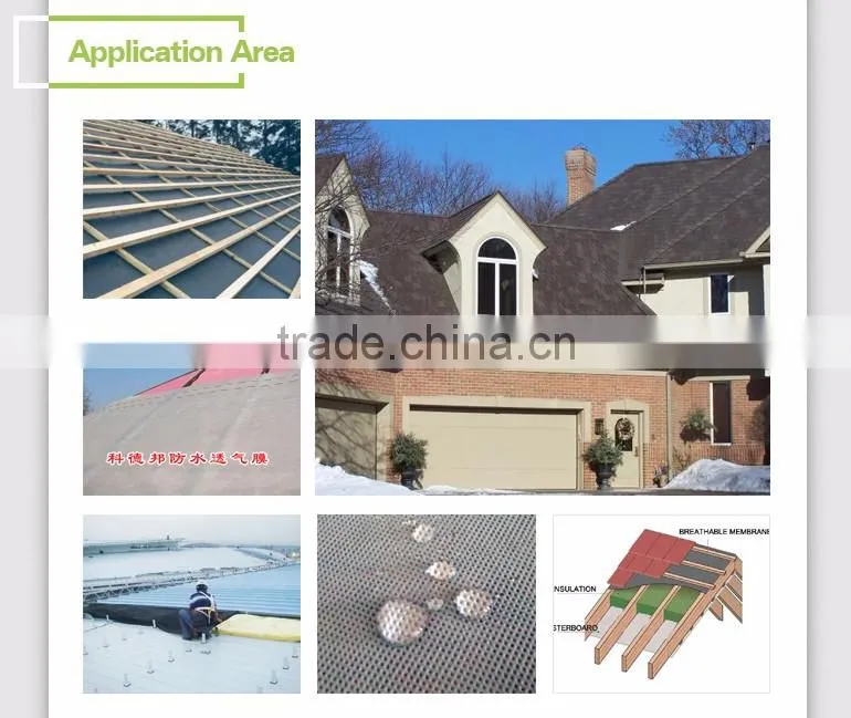 3 layers non-woven composited breather membrane