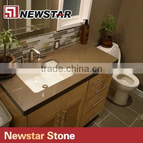 Newstar laminated quartz stone bathroom vanity top