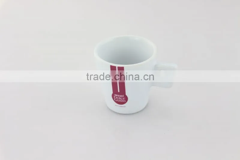 Custom logo wholesale ceramic coffee cup and saucer set