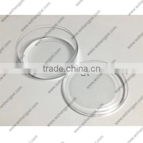 Cleverish portable cute transparent round plastic storage jewelry wedding box kit