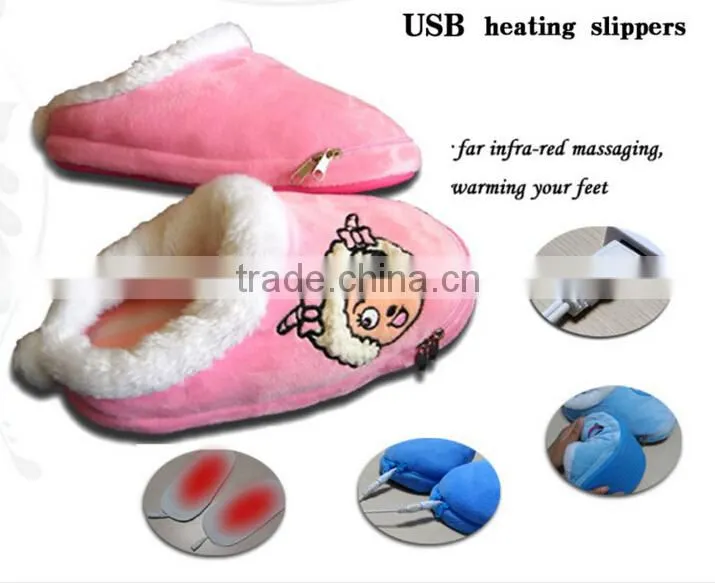 Newest Fashion Heated Slippers USB Warmer Shoes Electric USB Warm Slippers For Wholesale
