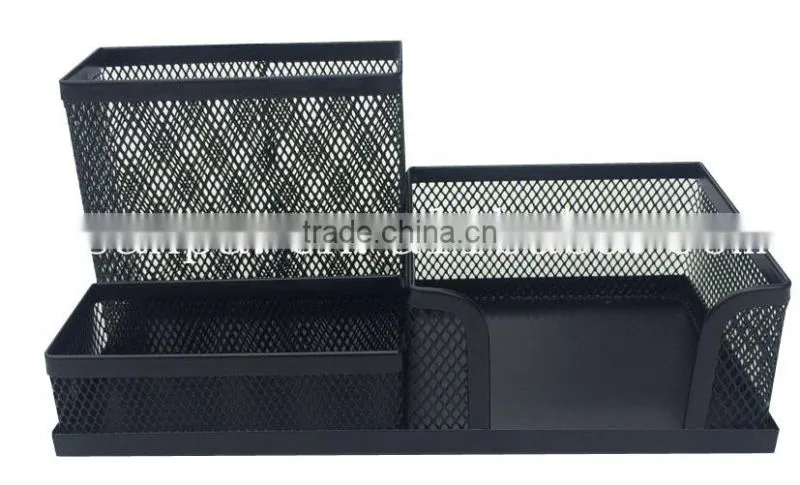 Hangzhou Supplier High Quality Metal Mesh Office Stationery Desk Organizer