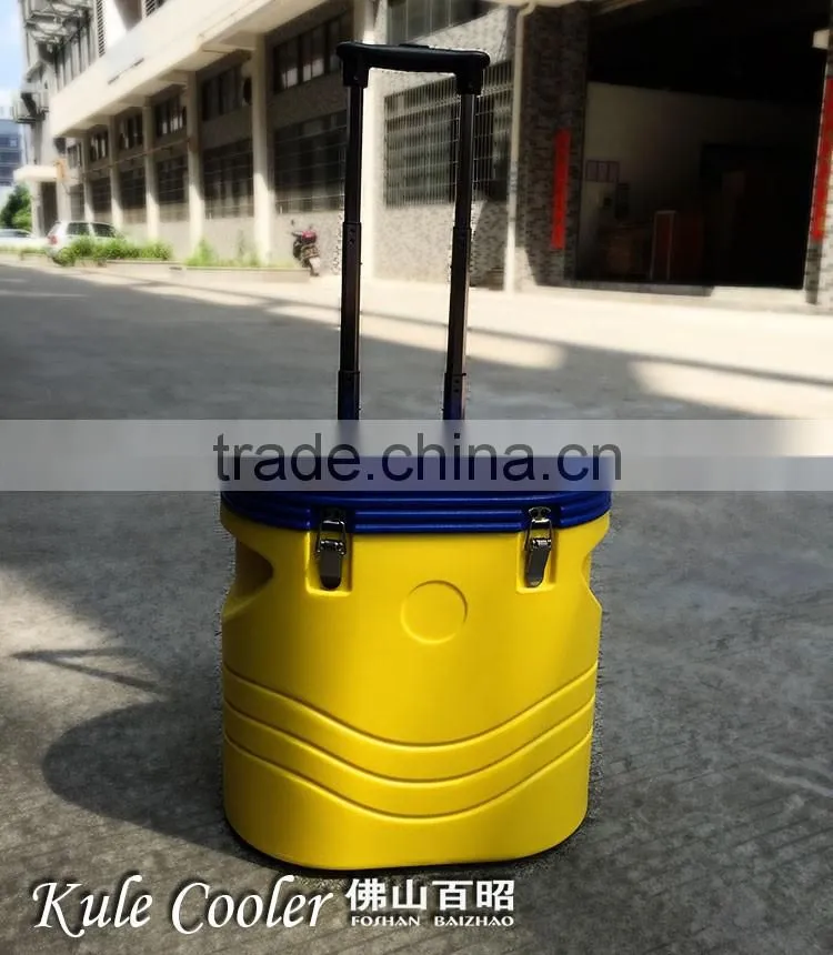 ALL SIZE Trolley PE plastic portable round picnic cooler box for bike