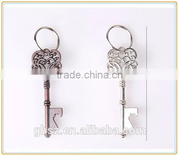 Custom creative promotional items vintage metal key bottle opener manufacturer