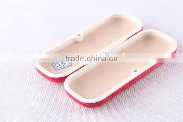 Diamond design PU cover glasses box with magnet/glasses case