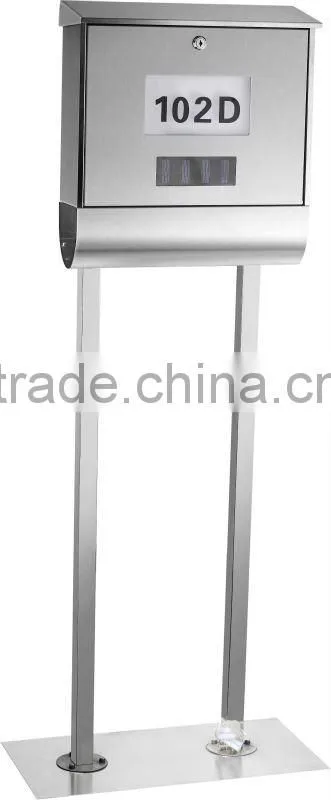 solar mailbox light with door plates