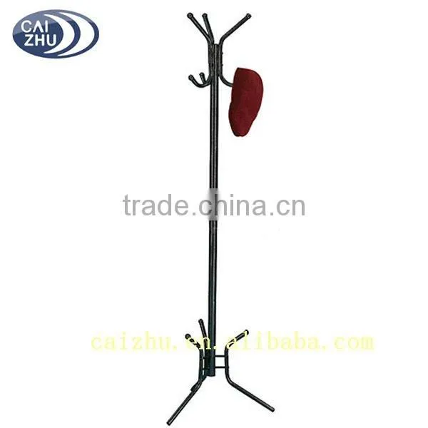 Black Metal Standing Coat Rack