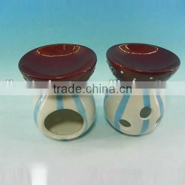 Handpainted ceramic incense burner,oil burner,aroma burner