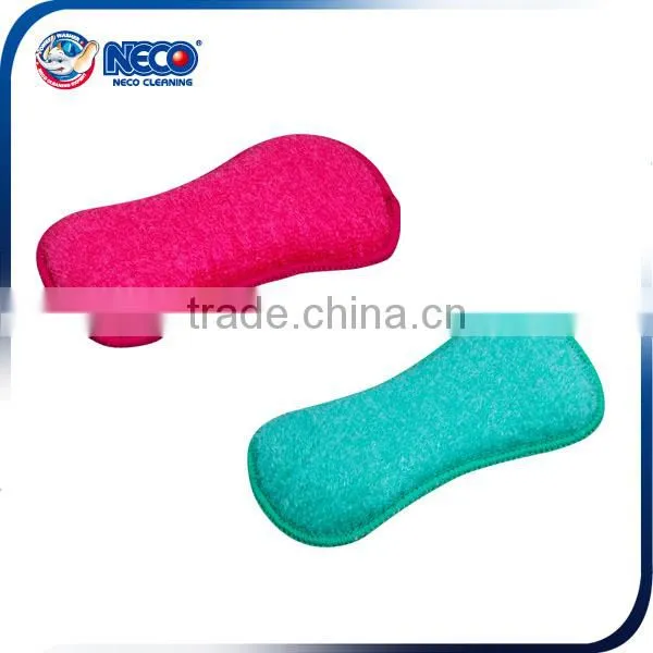 Bamboo fiber scrubbing sponge