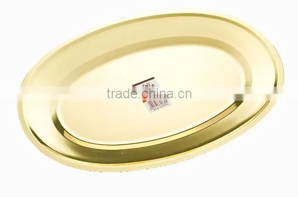 Stainless steel tray ellipse tray