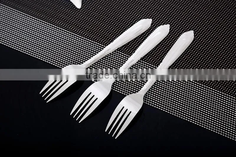 Factory Direct Wholesale Stainless Steel Dessert Fork with stainless steel tableware set