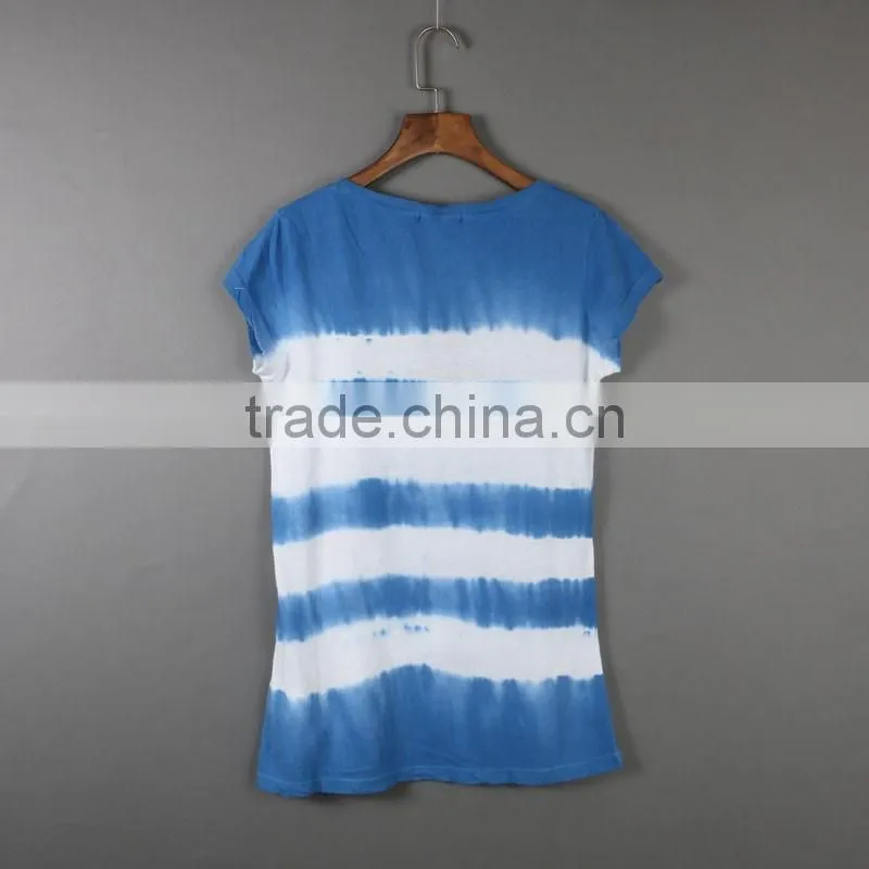 Girls fashion tie dye t-shirt /tie dye blouse/tie dye tank top