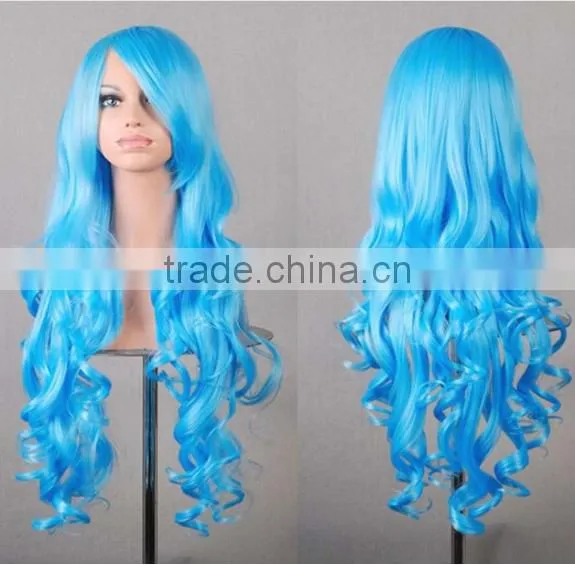 Colorful fashion Cosplay Wig Bob Style human Hair Wigs cheap party wigs