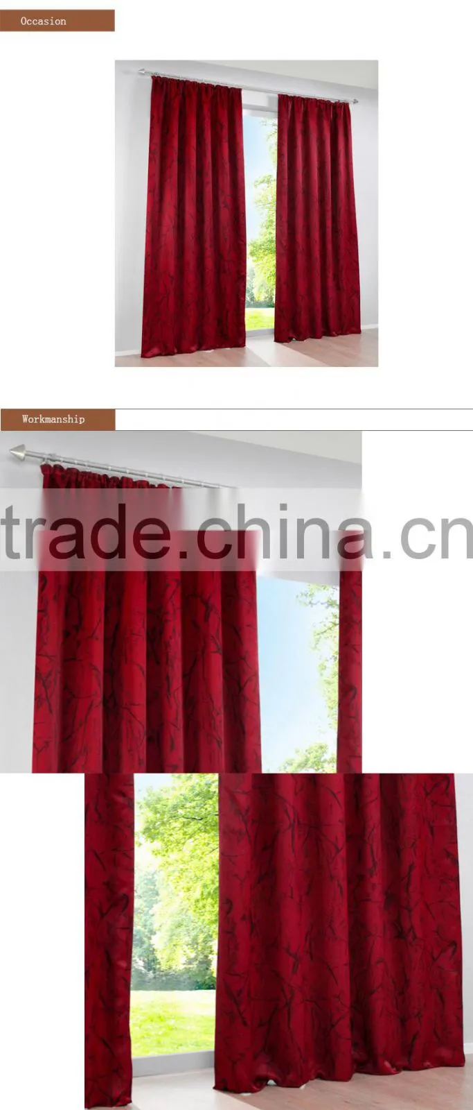 home goods curtains 100% polyester curtain,window curtain,designs curtain for living room,hotel,home