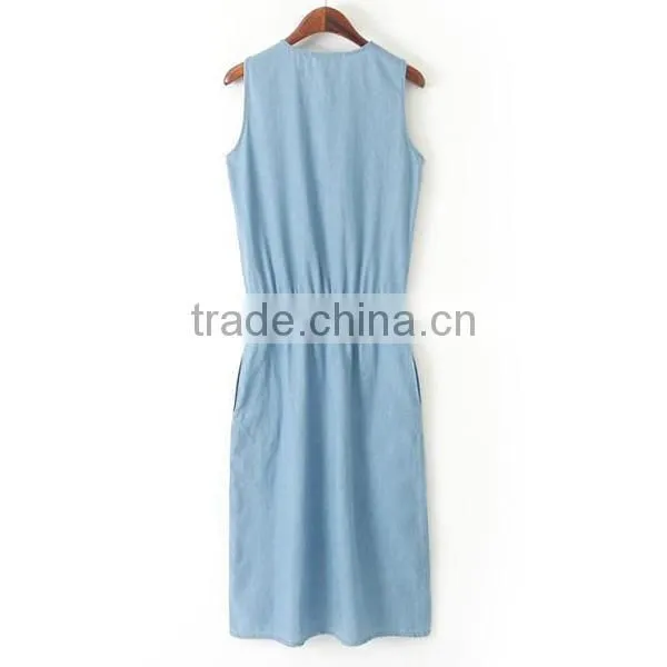 HD-D269 Wholesale elegant fashion demin women dress/ladies casual dress