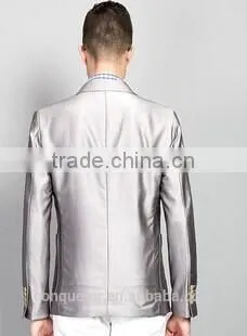 men's slim business suit gentleman checked suit SHT823