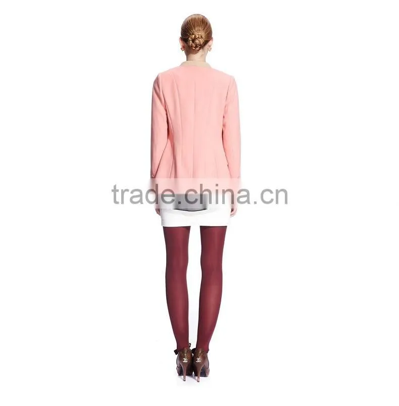 Leisure, Show Thin, Long Sleeve Short Coat Ladies Suit
