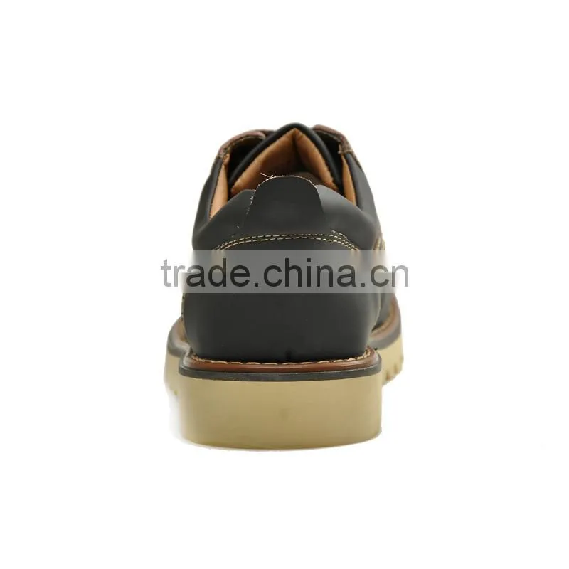 high quality adults footware work shoes casual fashion for men, hot sell leather casual shoes for worker made in china factory