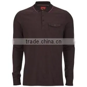 men's polo collar long sleeve tees sport polo t shirt for men