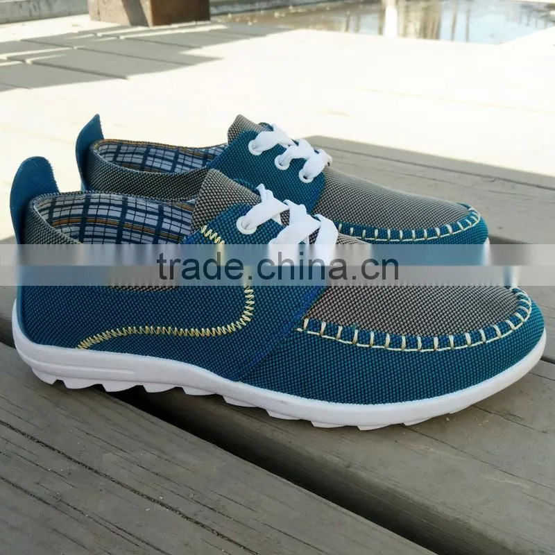 Lastest design alibaba china flat canvas shoe man trainers shoes 2017