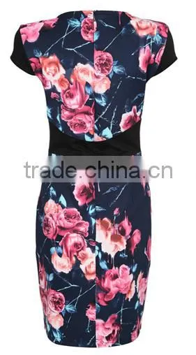 Fashion dress factory 100% cotton lady woman dress