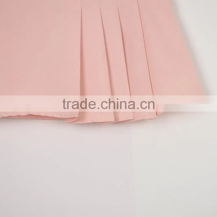 oem fashion A-line chiffon dress,custom made latest women short pleated skirts