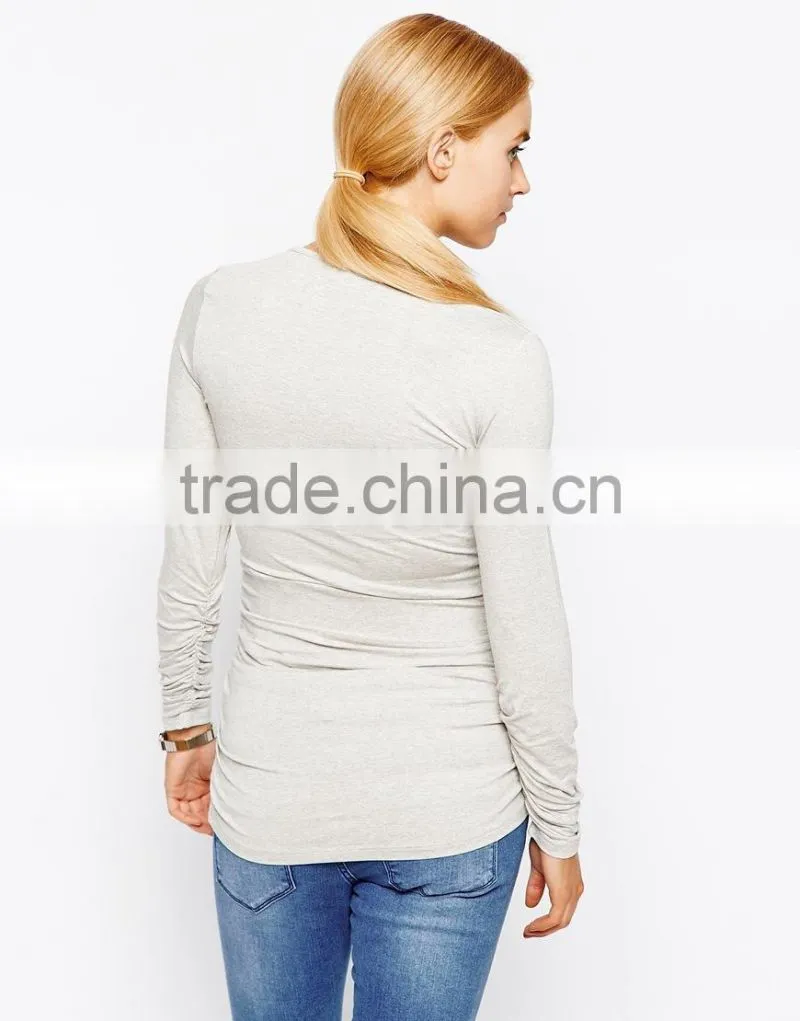 Maternity Top Isabella Oliver V Neck Ruched Top