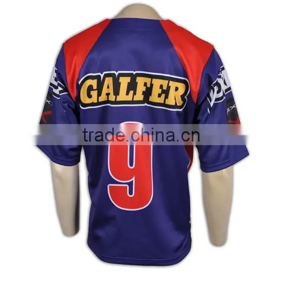 University College Sublimation Printing custom baseball Shirt