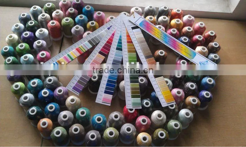 china cheap fluorescent embroidery thread of good quality