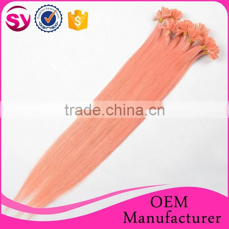factory price ombre u tip hair extension, prebonded U tip hair, keratin U tip hair extension