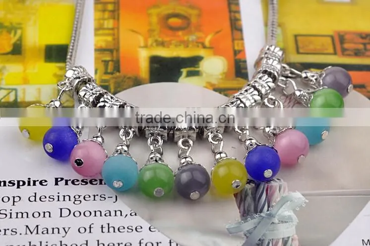 Ball Dangle Charm Crystal Bead Fits Pan Charms Bracelet