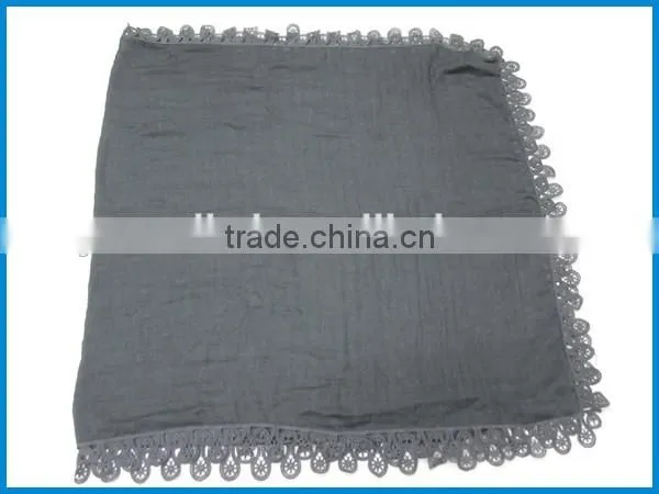 Latest new design beautiful lace fashion lady scarf