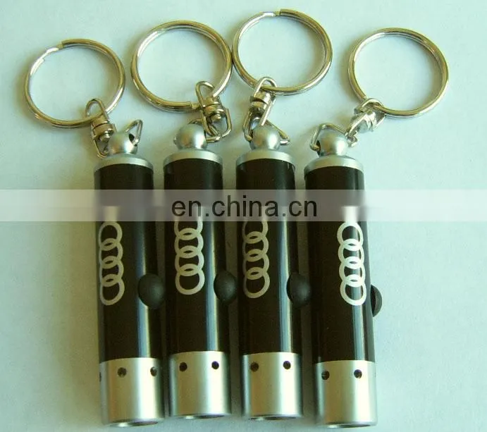 mini led flashing Torch, logo keychain ,projection torch keychain
