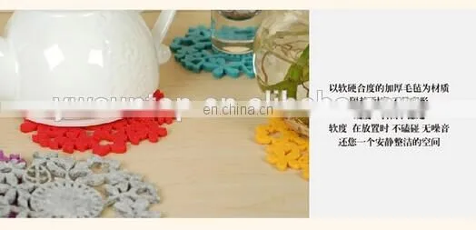 Newest Fancy Attractive felt wine coaster