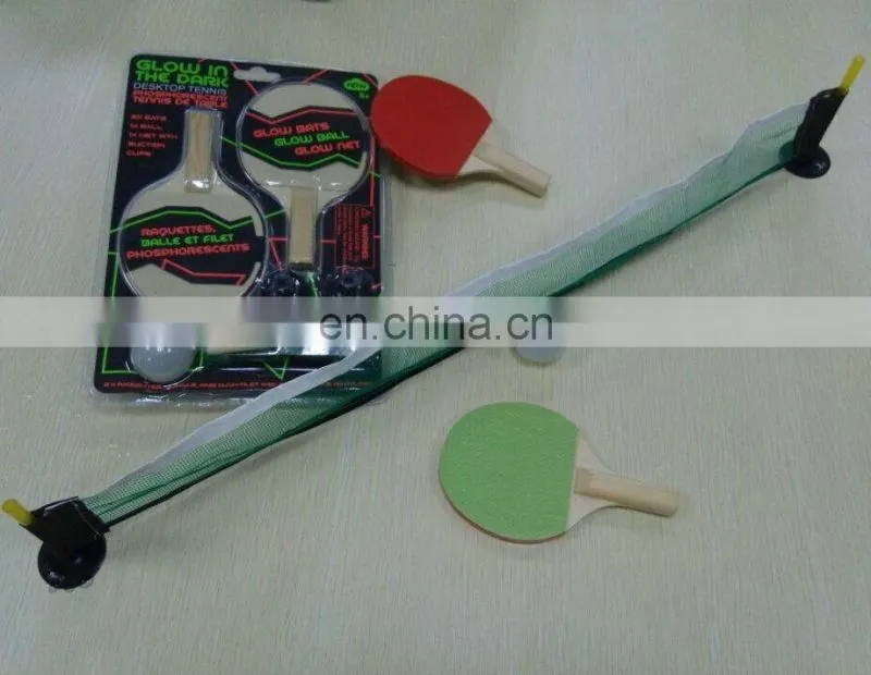 Glow in the dark Indoor Mini Desktop table tennis racket